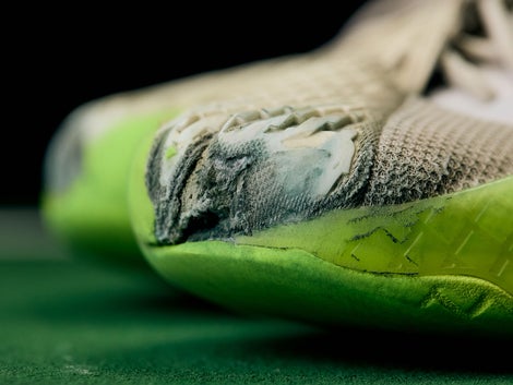 Shoes with hole in the toe
